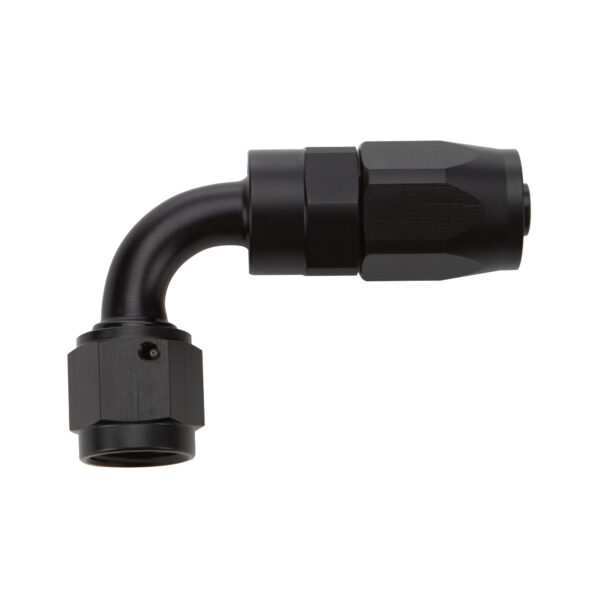 Reusable Hose End Black 90 Deg Elbow -8