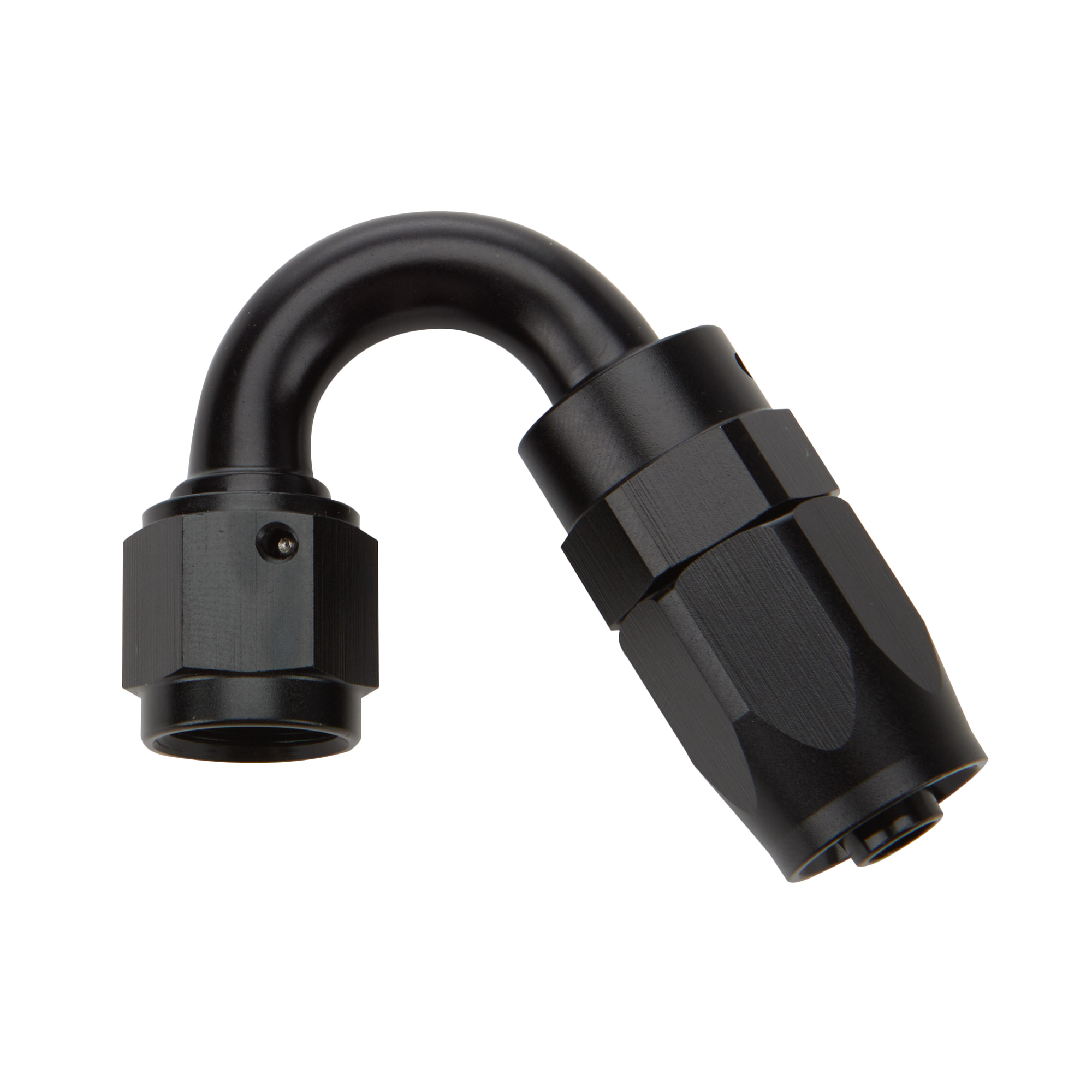 Reusable Hose End Black 150 Deg Elbow -10